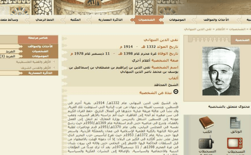 Taqiyyuddin An Nabhani Pendiri Hizbut Tahrir Diapresiasi Universitas al-Azhar?