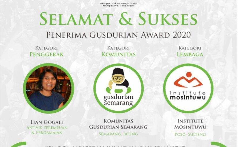 Apresiasi Jaringan GUSDURian kepada para Penggerak Masyarakat Melalui GUSDURian Award