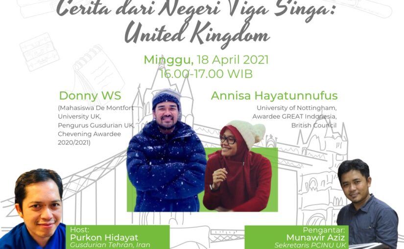 Gusdurian Keliling Dunia: Ngobrol tentang Bewasiswa di Inggris Raya